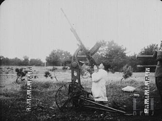 髙速度活動寫眞 各種機関砲射擊狀况