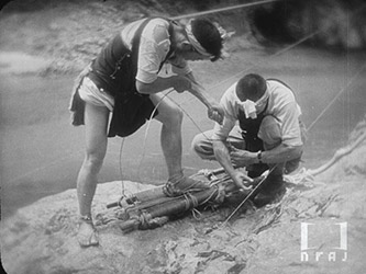 鹿島槍ヶ岳と下廊下